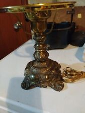 Antique Cambridge Brass Table Lamp  9
