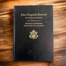 JFK President Kennedy Memorial Addresses Delivered in Congress Book 1964 picture