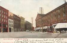 c1905 Depot Square Street Scene  Signs Fitchburg MA P351 picture