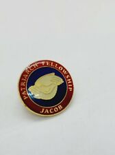 Vintage Patriarch Fellowship Jacob Pin Red Hands with Dove with Backing picture