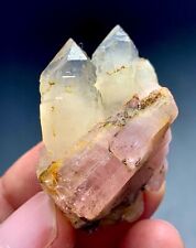 100 Carat Pink Tourmaline Crystal With Quartz Specimen From Afghanistan picture