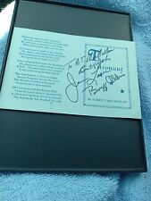 Buzz Aldrin  James Lovell Signed Astronaut Poem picture