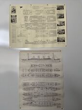 R.M.S Titanic Plan Of The First Class Accommodation And Titanic Egress Print picture
