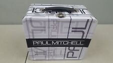 Rare Unique White Grey and Black Paul Mitchell Metal Lunch Box picture