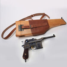WW2 GERMAN MAUSER C96 WOOD BROOMHANDLE SHOULDER HOLSTER BUTT STOCK picture