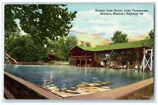 1954 Sammy Lane Resort Lake Taneycomo Branson Missouri Vintage Antique Postcard picture