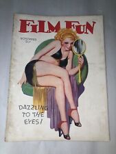 Film Fun Magazine November 1937 Dazzling To The Eyes Vintage Photos Clean Pages picture