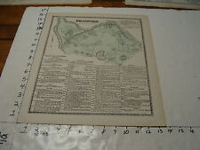 1872 MASSACHUSETTS TOWN MAP aprox 13