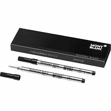 Montblanc Rollerball 2 x Pen Refill Medium Mystery Black 105158 picture