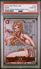 ONE PIECE JAPANESE 25TH ANNIVERSARY PREMIUM CARD COLLECTION 016 NAMI PSA 10 picture