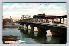 Charlestown MA-Massachusetts, Charlestown Bridge, Antique, Vintage Postcard picture