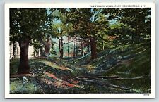 1920s FORT TICONDEROGA NEW YORK NY THE FRENCH LINES BATTLE POSTCARD P2597 picture