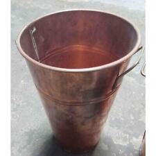 2 - 12” Tall Copper Rustic Decorative Buckets picture