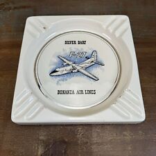Vintage Bonanza Air Lines F-27 Ashtray 7” X 7” Porcelain picture