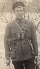 1919 LATVIA Liberation War RED LATISH COMMISSAR Saber Binocular DAUGAVPILS Photo picture