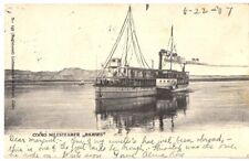 OLD POSTCARD COOKS NILE RIVER STEAMER RAMSES NILESTEAMER SHIP 1907 EGYPT picture