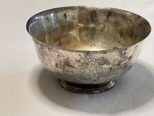 Wilcox International Silver Co 33.5/8 Bowl Kroger Award Lenawee CO Fair 1960 picture