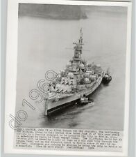 The Final Voyage of The USS ALABAMA. 1964 Press Photo US NAVY Ship Memorial picture