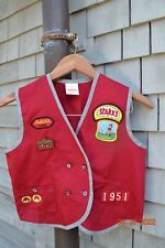 Vintage Awana Club Red Vest Size 10 picture
