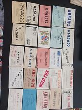 25 Vintage CB Ham Radio QSL Post Cards Postcards 1960s picture
