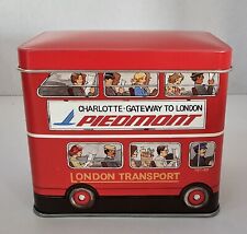 PIEDMONT AIRLINES Charlotte Gateway London Souvenir Tin Box With Tea Bags Sealed picture
