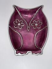 Owl Shaped Purple/Silver Trinket Dish | Dennis East International? picture