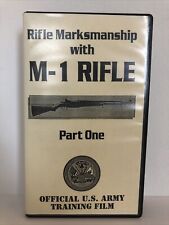 RIFLE MARKSMANSHIP WITH THE M-1 RIFLE PART ONE VHS Tape U.S. ARMY TRAINING FILM picture