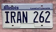 Illinois 1998 Personalized License Plate # I RAN 262 chicago marathon run 26.2 picture