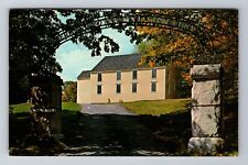 Waldoboro ME-Maine, Old German Protestant Church, Vintage c1970 Postcard picture