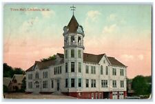 1921 Exterior View Town Hall Building Littleton New Hampshire Vintage Postcard picture