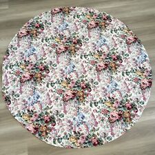 Ralph Lauren Allison Multi Rose 64” Round Tablecloth Shabby Chic Stunning picture