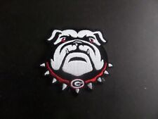 GEORGIA BULLDOG NCAA COLLEGE EMBRODIERED IRON ON PATCH 2-3/4 X 3 picture