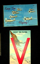 12 vintage Airplane post cards & WWI era bi-plane cards #189 picture