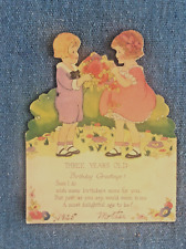 1925 Vintage Child's Inscribed Birthday Card picture