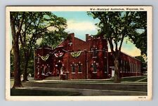 Waycross GA-Georgia, Municipal Auditorium, Antique, Vintage Souvenir Postcard picture