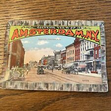 Rare Amsterdam New York NY Postcard Souvenir Folder picture