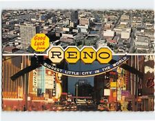 Postcard Biggest Little City In The World Goof Luck from Reno Nevada USA picture