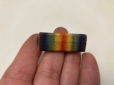 Original WW1 Victory Ribbon Campaign Bar With STERLING Pin Cover WWI US ARMY AEF picture