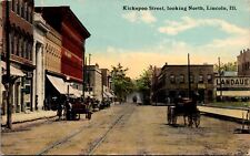 Postcard Kickapoo Street, Looking North in Lincoln, Illinois picture