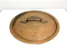 Antique Duparquet Copper Pan Or Pot Lid Only New York 110 W. 22nd St.  #13 picture