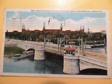 Tampa Florida vintage postcard Lafayette Street Bridge & Tampa Bay Hotel 1919 picture