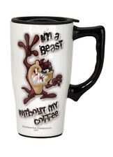 - Ceramic Travel Mugs - Taz I'm a Beast- Hot or Cold Beverages - Gift for Cof... picture