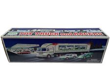 1997 Hess Toy Truck & Racers - Vintage New in Box - Head & Tail Lights, Friction picture