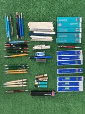Vtg Drawing Pencil/Lead/Eraser Lot Turquoise Staedtler  Rare Pentel Art Supplies picture