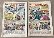 2 Superman’s Girl Friend Lois Lane #45 47 DC Comic books 1964 coverless reader’s picture