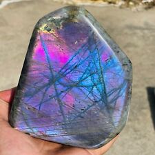 3.49lb Large Natural Purple Labradorite Quartz Crystal Display Specimen Healing picture
