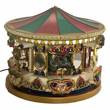 Vintage Mr Christmas Animated Musical Holiday Carousel Circa 1874 (G) picture