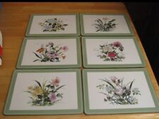 6 VTG Pimpernel North American Wild Flowers Cork Back Placemats picture