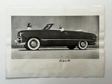 1949 Ford News Bureau Photo Ford Convertible 1948 Car Hydra-Coil Springs Vintage picture