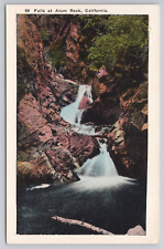 Falls at Alum Rock California 1920s Postcard Water Fall Upper Penitencia Creek picture